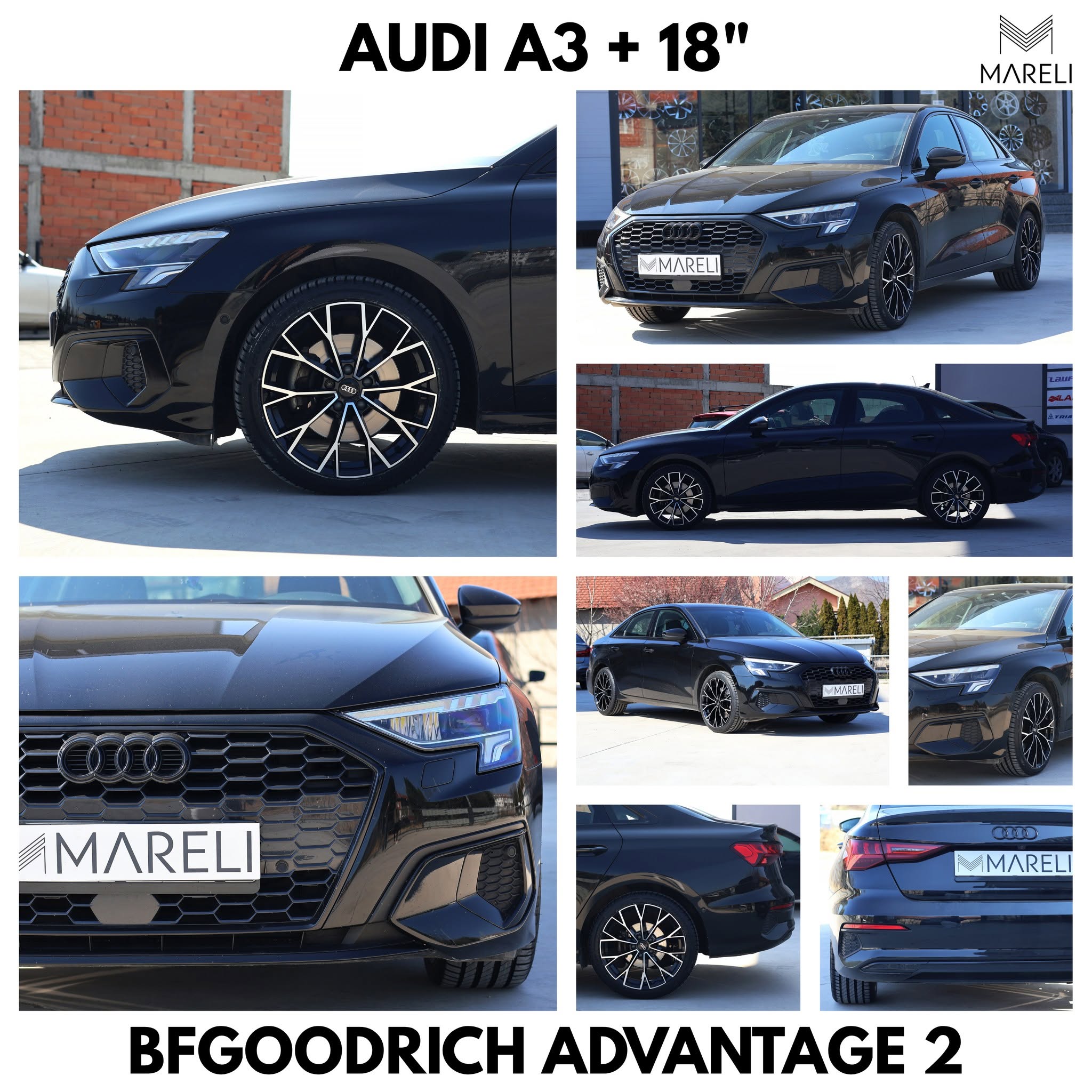 Audi A3 2023 / 18″ · Монтирано во Mareli